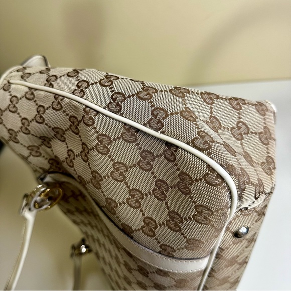 S⭕️LD. Gucci Twin Canvas Tote - Picture 16 of 16
